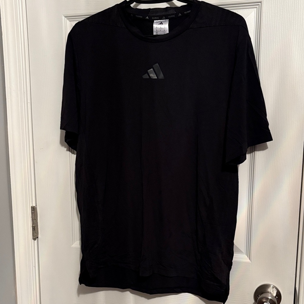 adidas Black Short-Sleeve Athletic Tee